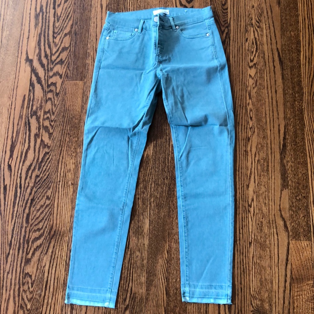 Loft -lightweight denim pants - sea green/blue - 2